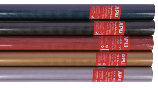 Papier prezentowy APLI Kraft 2x0,70 m 60 g/m2 mix kolorów Apli