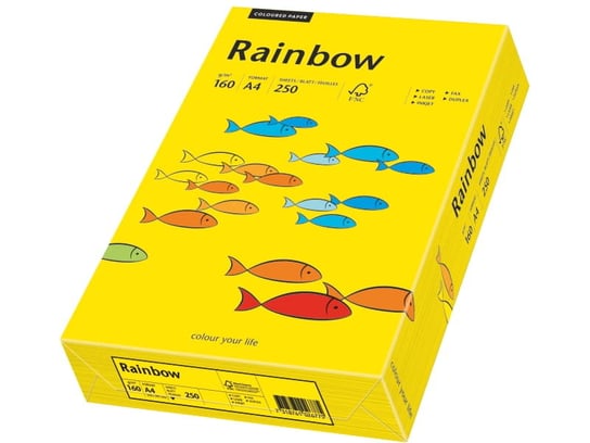 Papier Rainbow A4 160g ciemno żółty R18 Papyrus
