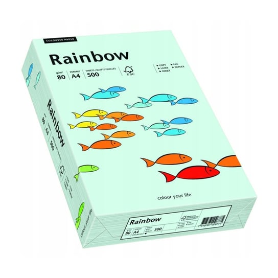 Papier Rainbow A4 160g jasno niebieski R82 Inna marka