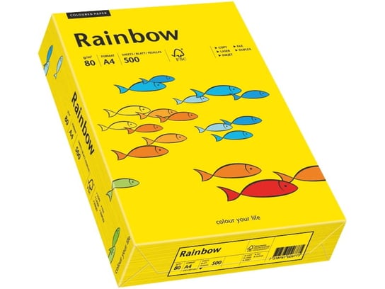 Papier Rainbow A4 80g ciemno żółty R18 Papyrus