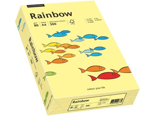 Papier Rainbow A4 80g jasno żółty R12 Papyrus