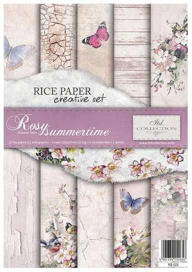 Papier ryżowy, A4, Rosy Summertime ITD Collection