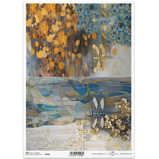 Papier ryżowy do decoupage A4 ITD-R2409 ITD Collection