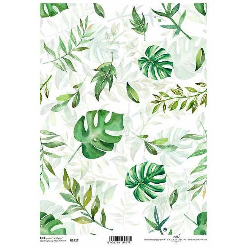 Papier ryżowy ITD A4 R1417 monstera ITD Collection