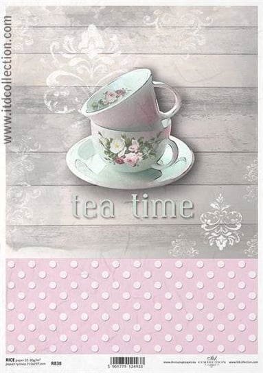 Papier ryżowy ITD A4 R838 tea time vintage ITD Collection