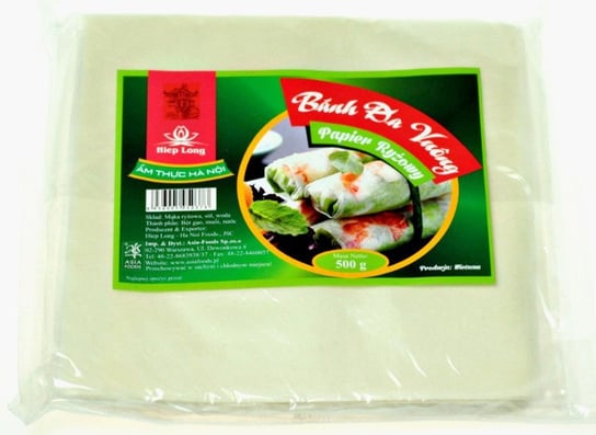 Papier ryżowy kwadratowy 19cm, 500g - Hiep Long Hiep Long