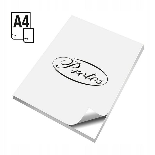Papier samoprzylepny etykieta biała, A4, 10 ark PROTOS
