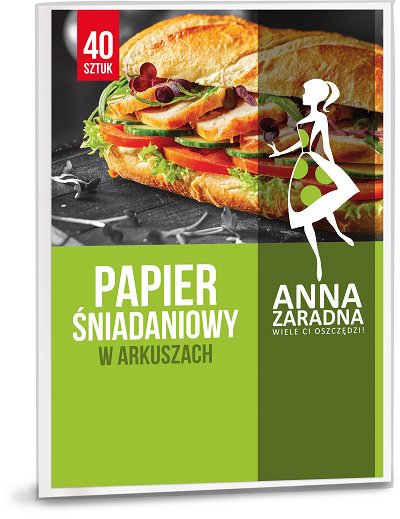 Papier Śniadaniowy 40szt Składka  Anna Zaradna Anna Zaradna