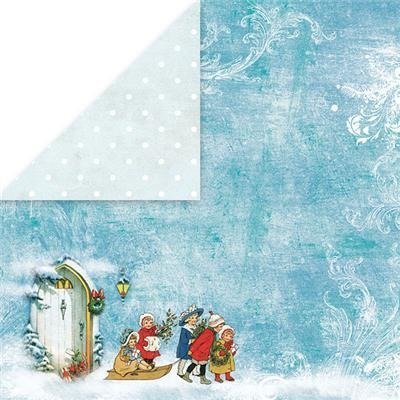 Papier świąteczny 30,5x30,5 White Christmas - 03 Craft And You Design