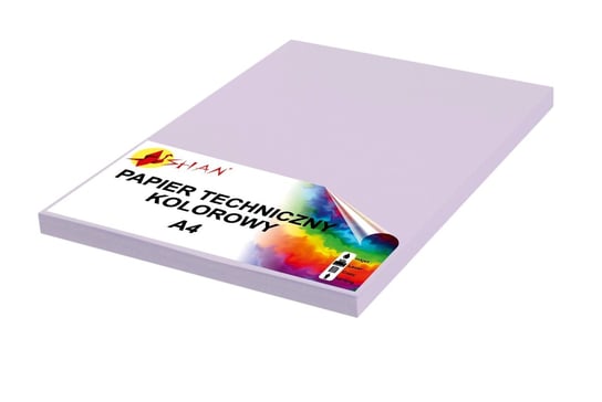 Papier techniczny A4 160g fioletowy pastelowy3 50 arkuszy Shan