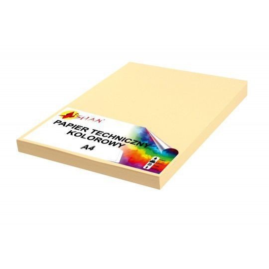 Papier techniczny A4 160g kremowy 50 arkuszy Shan