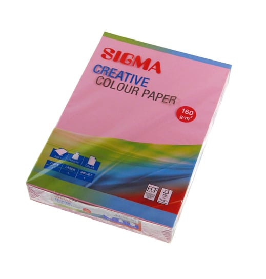 Papier techniczny A4 160g różowy 250 arkuszy Sigma Shan
