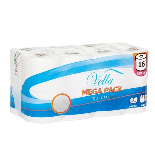 Papier Toaletowy 2 Warstwy Vella Mega Pack 16 Rolek Inny producent