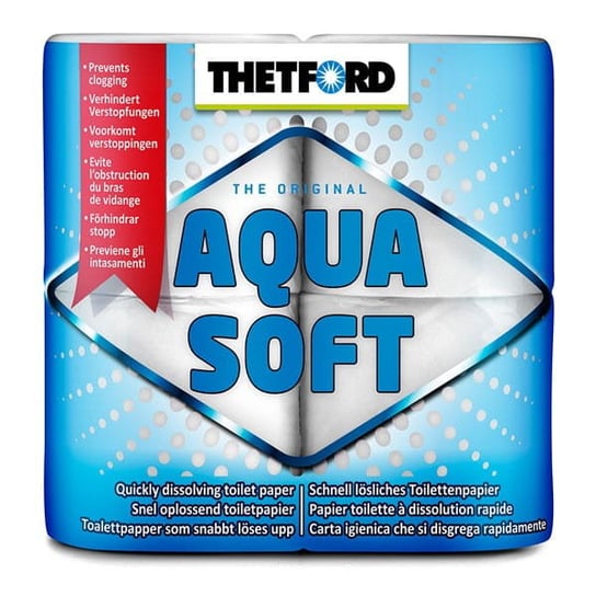 Papier toaletowy Aqua Soft 4 rolki﻿ Thetford do toalet turystycznych Thetford