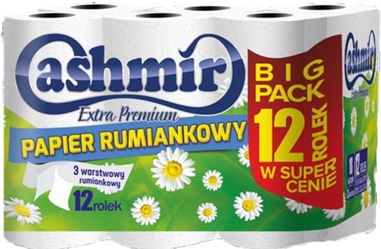 Papier toaletowy CASHMIR 3W Rumiankowy 12szt. BIAŁY Cashmir