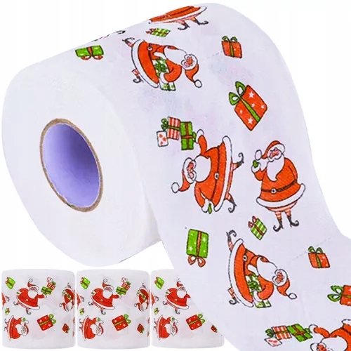 Papier Toaletowy do WC Świąteczny w Mikołaje 4 szt. Artemis