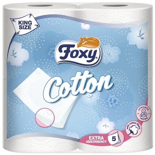 Papier toaletowy FOXY Cotton, 4 szt. ICT Poland