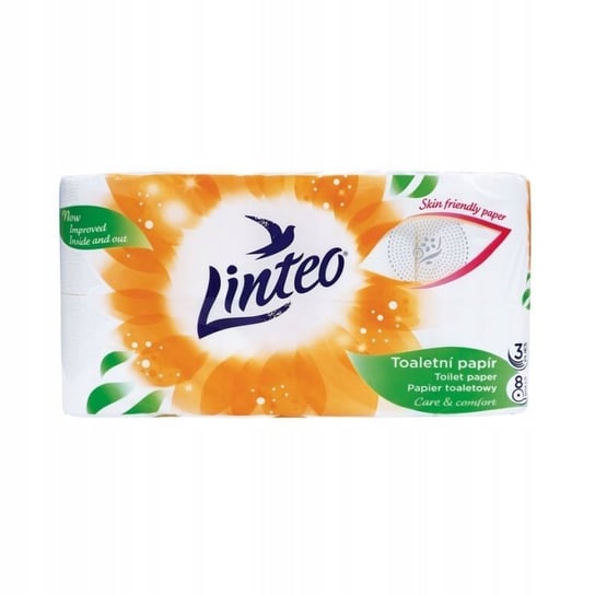 Papier toaletowy Linteo bezzapachowy 3-wart.8 szt. Linteo