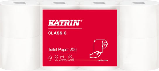Papier Toaletowy Mała Rolka Katrin Plus, 2W Biały, Opakowanie 56 Rolek Metsa Tissue