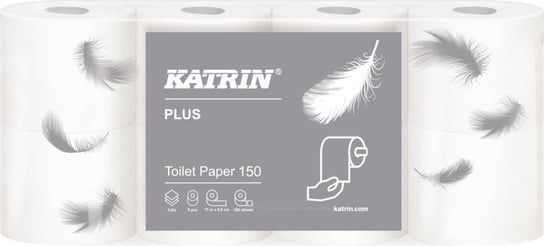 Papier Toaletowy Mała Rolka Katrin Plus, 3W Celuloza, Opakowanie 56 Rolek Metsa Tissue
