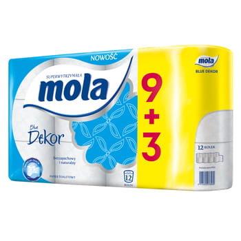 Papier Toaletowy Mola Decor 9+3Rolki Inny producent