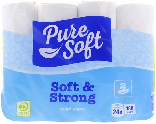Papier Toaletowy Pure Soft Soft&Strong 24 Rolki Action