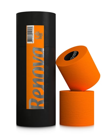 Papier toaletowy Renova Black label tuba prezentowa pomarańczowy 3 szt Renova
