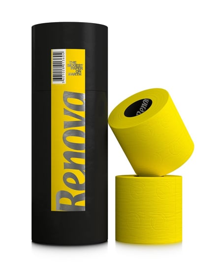 Papier toaletowy Renova Black label tuba prezentowa żółty 3 szt Renova