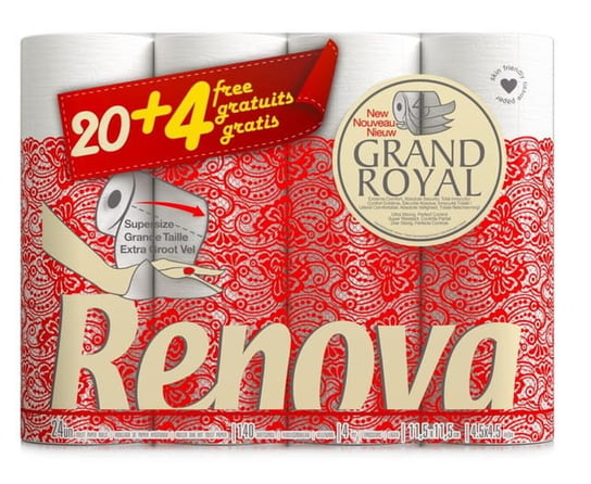 Papier Toaletowy Renova Grand Royal 20+4R Renova