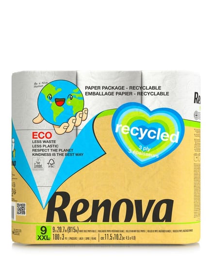 Papier Toaletowy Renova Recycled  9R Renova