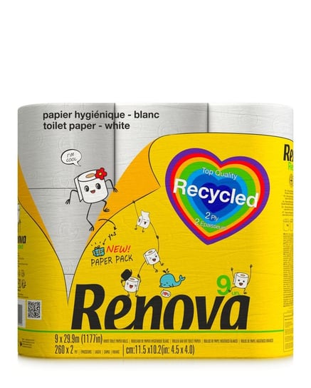 Papier Toaletowy Renova Recycled 9R Renova
