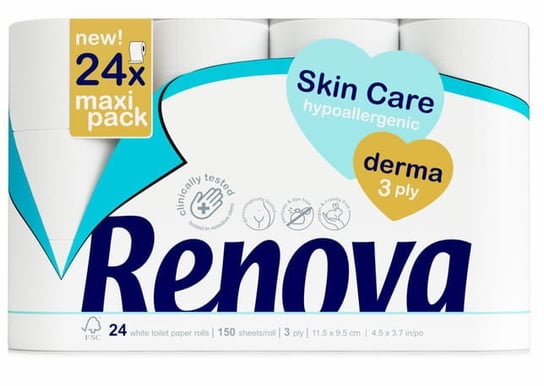 Papier Toaletowy Renova Skin Care Derma 24R Renova