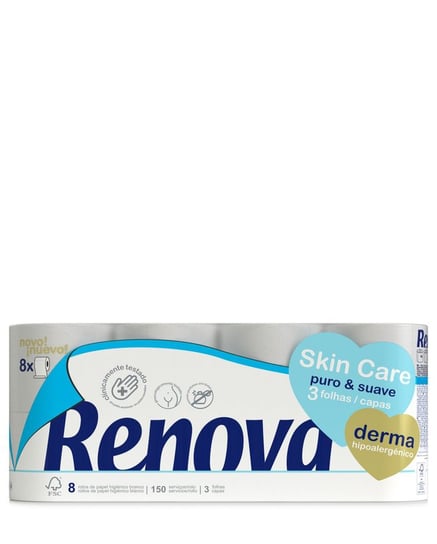 Papier toaletowy Renova Skin Care Derma 8R Renova