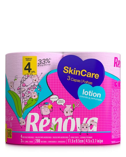 Papier toaletowy Renova Skin Care Lotion Rose 4R Renova