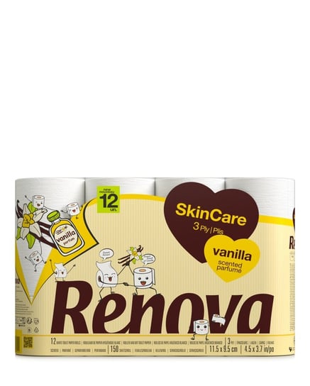 Papier toaletowy Renova Skin Care Vanilla 12R Renova