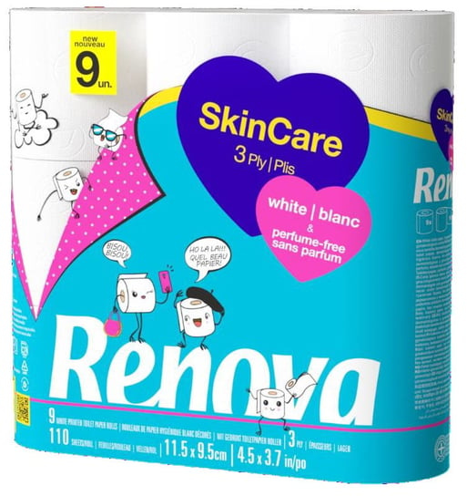 Papier Toaletowy Renova Skin Care White 9R Renova