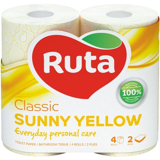 Papier toaletowy Ruta Classic Sunny Yellow 4 rolki Ruta