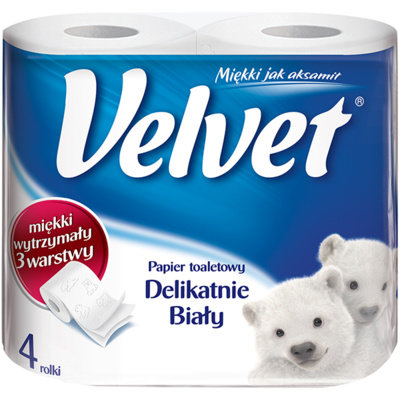 Papier toaletowy VELVET, 4 szt. Velvet Care