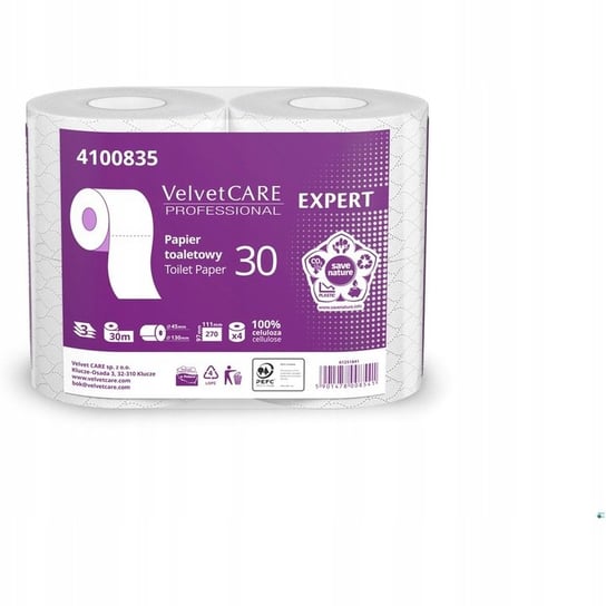 Papier Toaletowy Velvet Care Expert 30 M Biały Velvet Care