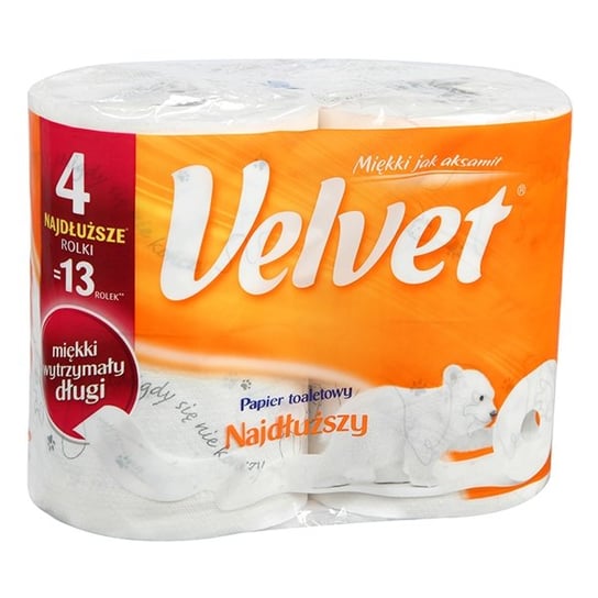Papier toaletowy VELVET Najdłuższy, 4 szt. Velvet Care