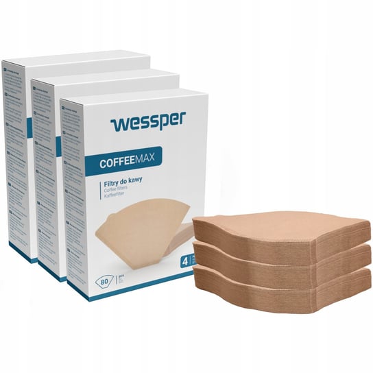 Papierowe Filtry Do Kawy Ekspresu Przelewowego 240 Wessper