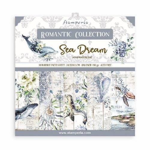 Papiery do scrapbookingu, Romantic SEA DREAM 20x20 cm Stamperia