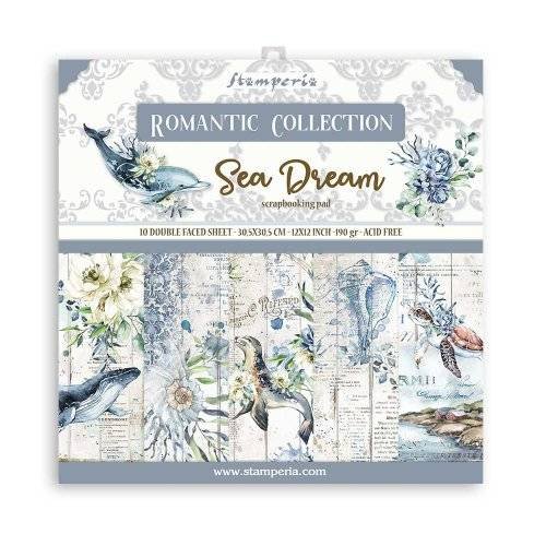 Papiery do scrapbookingu, Romantic SEA DREAM 30x30 cm Stamperia