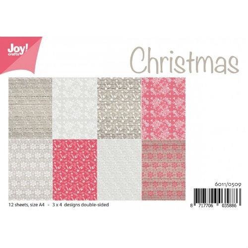 Papiery świąteczne Christmas A4 12szt. Joy! Crafts