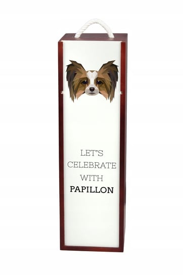 Papillon Pudełko na wino z geometrycznym psem Inna marka