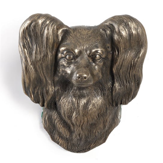 Papillon, Spaniel Kontynentalny - statuetka psa, wiszące popiersie, unikatowa ozdoba dla miłośnika psów marki Art-Dog Art-Dog