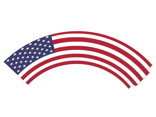 Papilotki na babeczki Flaga Stanów Zjednoczonych - 6 szt. Congee.pl