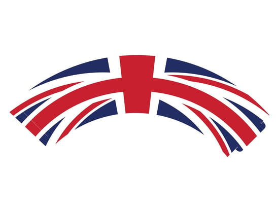 Papilotki na babeczki Flaga Wielkiej Brytanii - 6 szt. Congee.pl