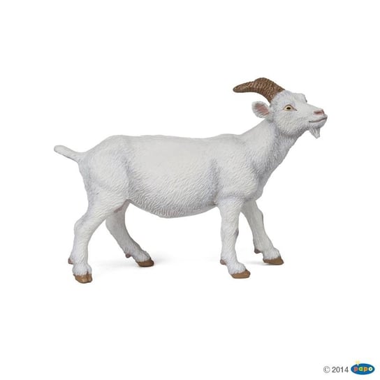 Papo 51144 biała koza  2,6x9x6,5cm Papo