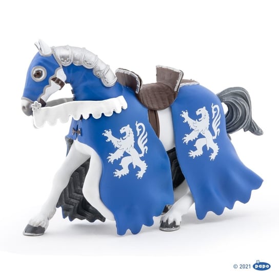Papo, Figurka kolekcjonerska, 39759 Koń niebieskiego rycerza z włócznią 14,5x5x10 Papo